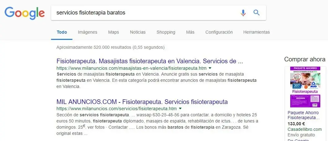 Trabajo de Mandarina Webs